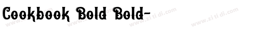 Cookbook Bold Bold字体转换